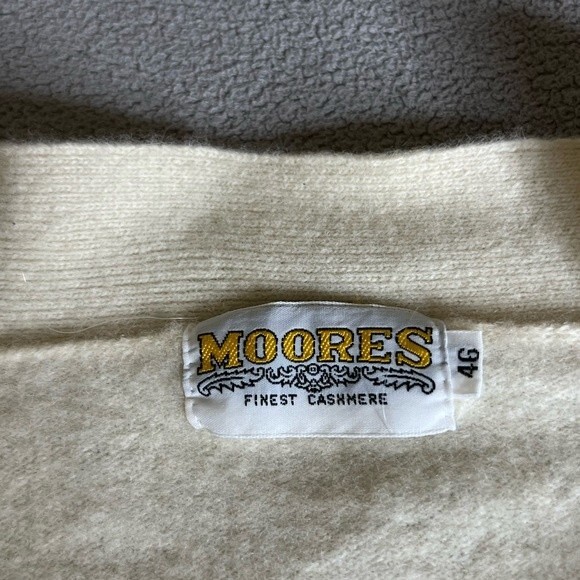 Vintage Moores  Button Up Cardigan Finest Cashmere Size 46 - Picture 3 of 16
